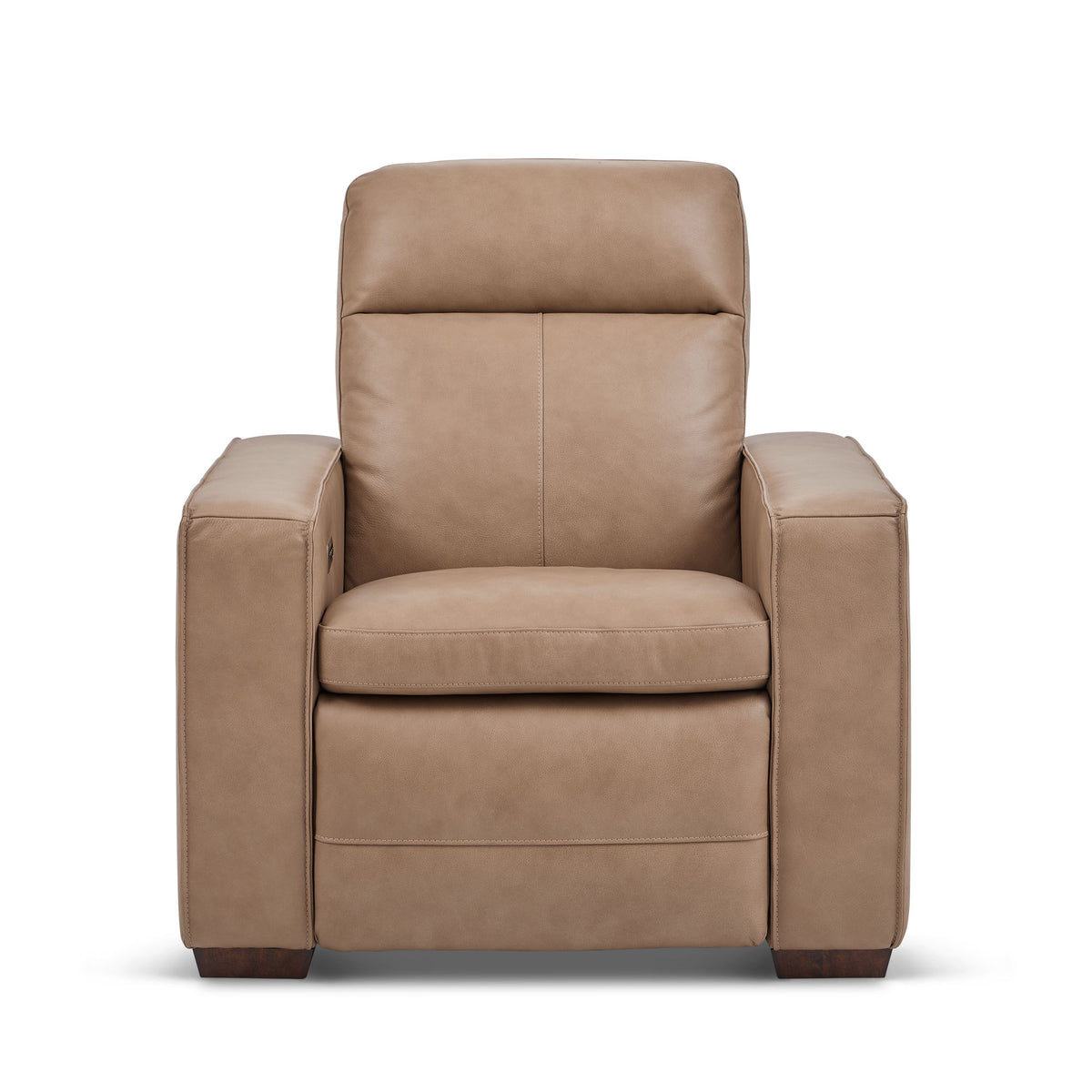 Dutch Leather Power Recliner with Power Headrest & Lumbar