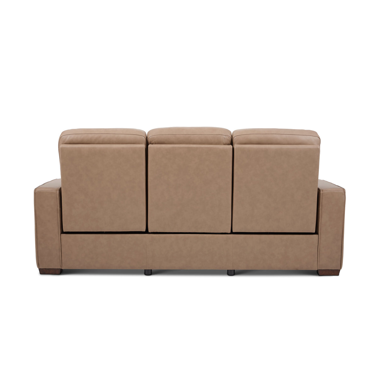 Dutch Leather Power Reclining Sofa with Console, Power Headrest, & Lumbar