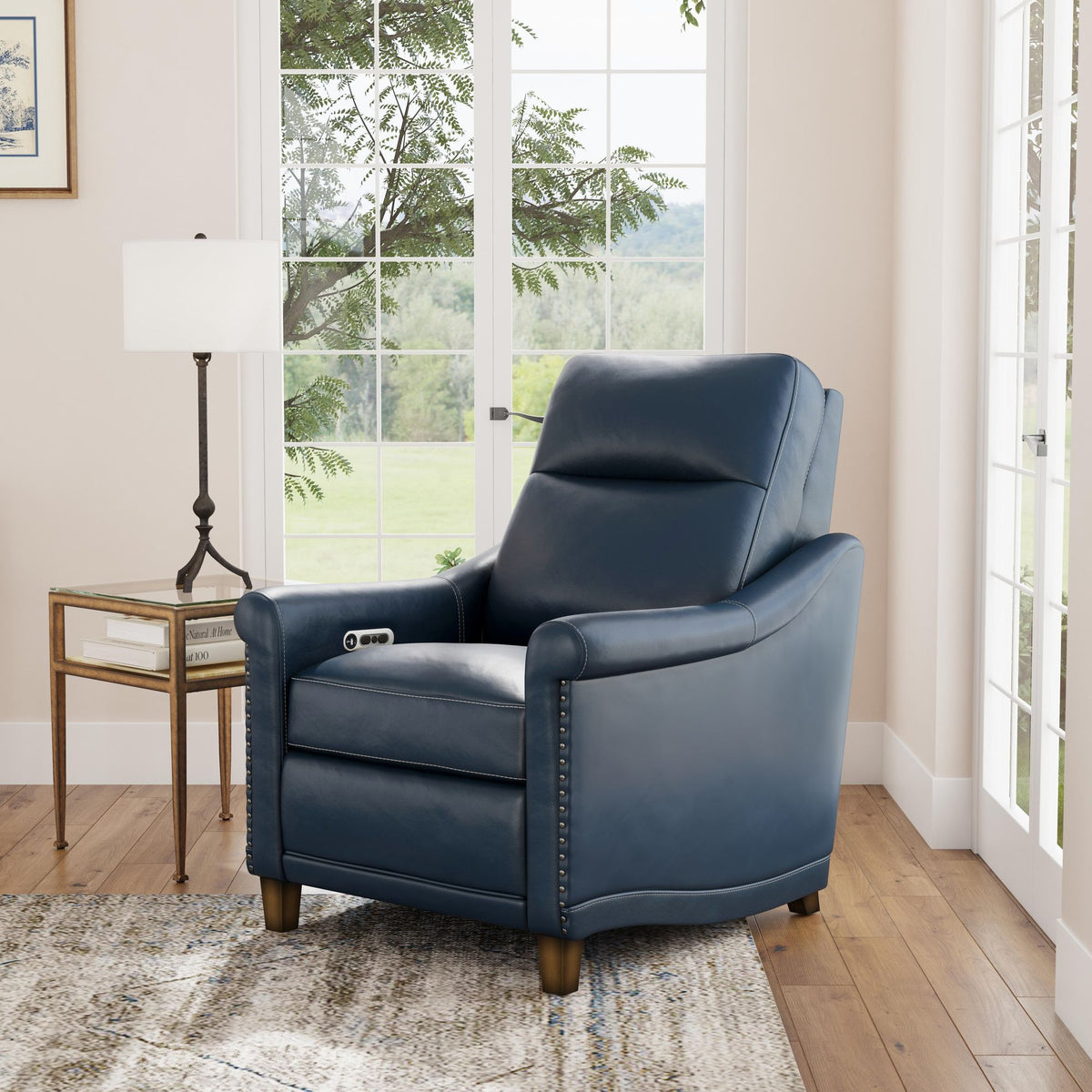 Elizabeth Leather Power Recliner with Power Headrest (1535-50PH)