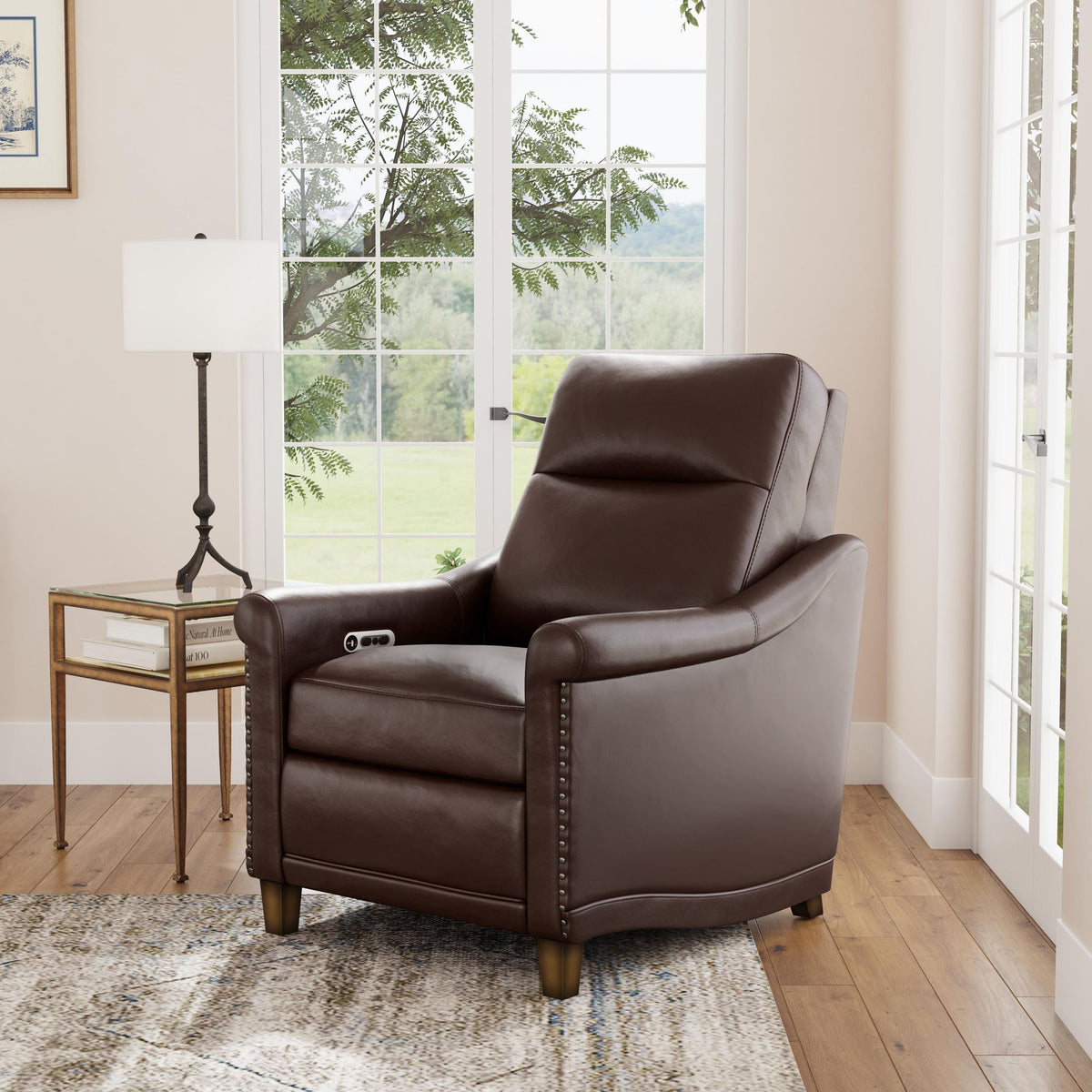 Elizabeth Leather Power Recliner with Power Headrest (1535-50PH)