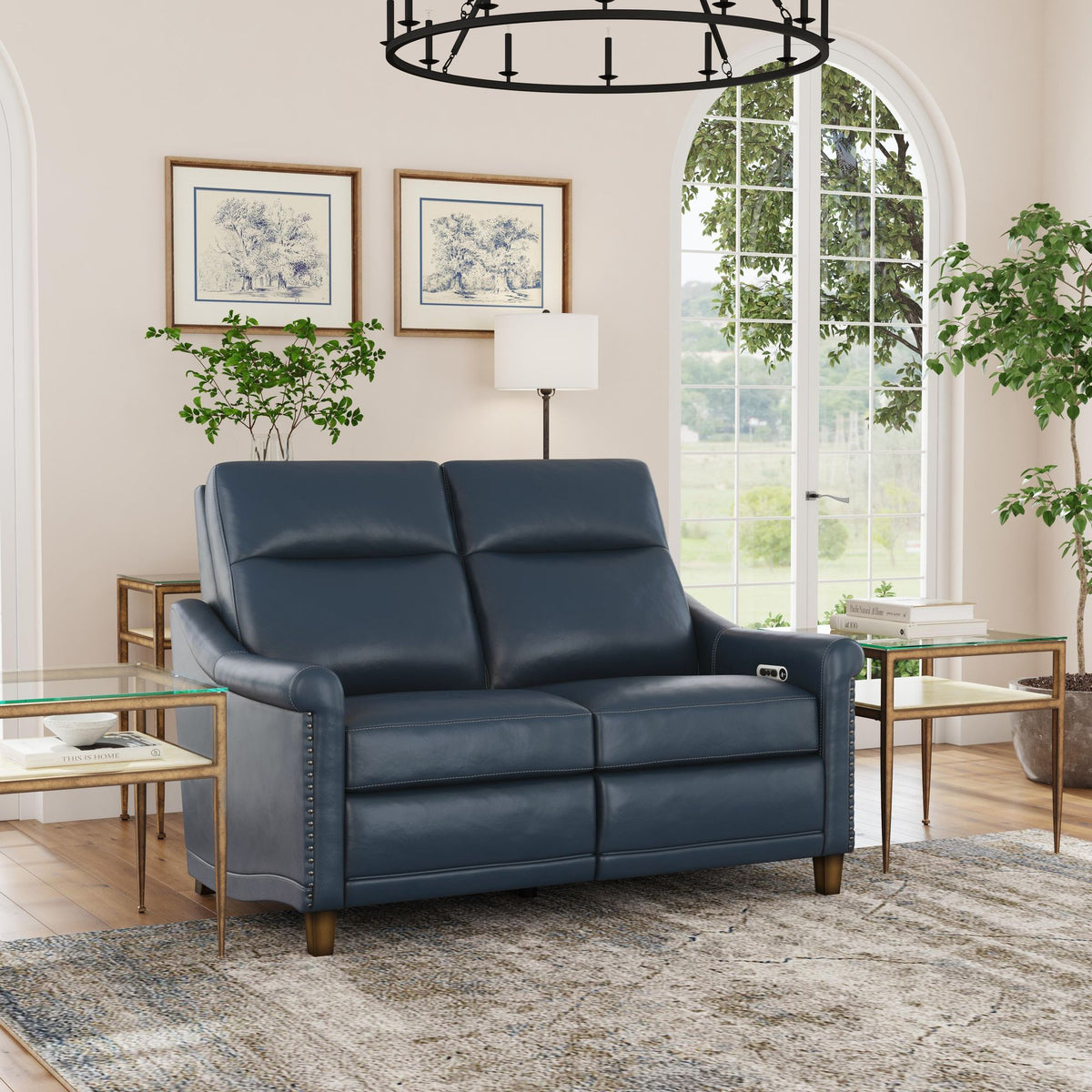Elizabeth Leather Power Recliner with Power Headrest (1535-60PH)