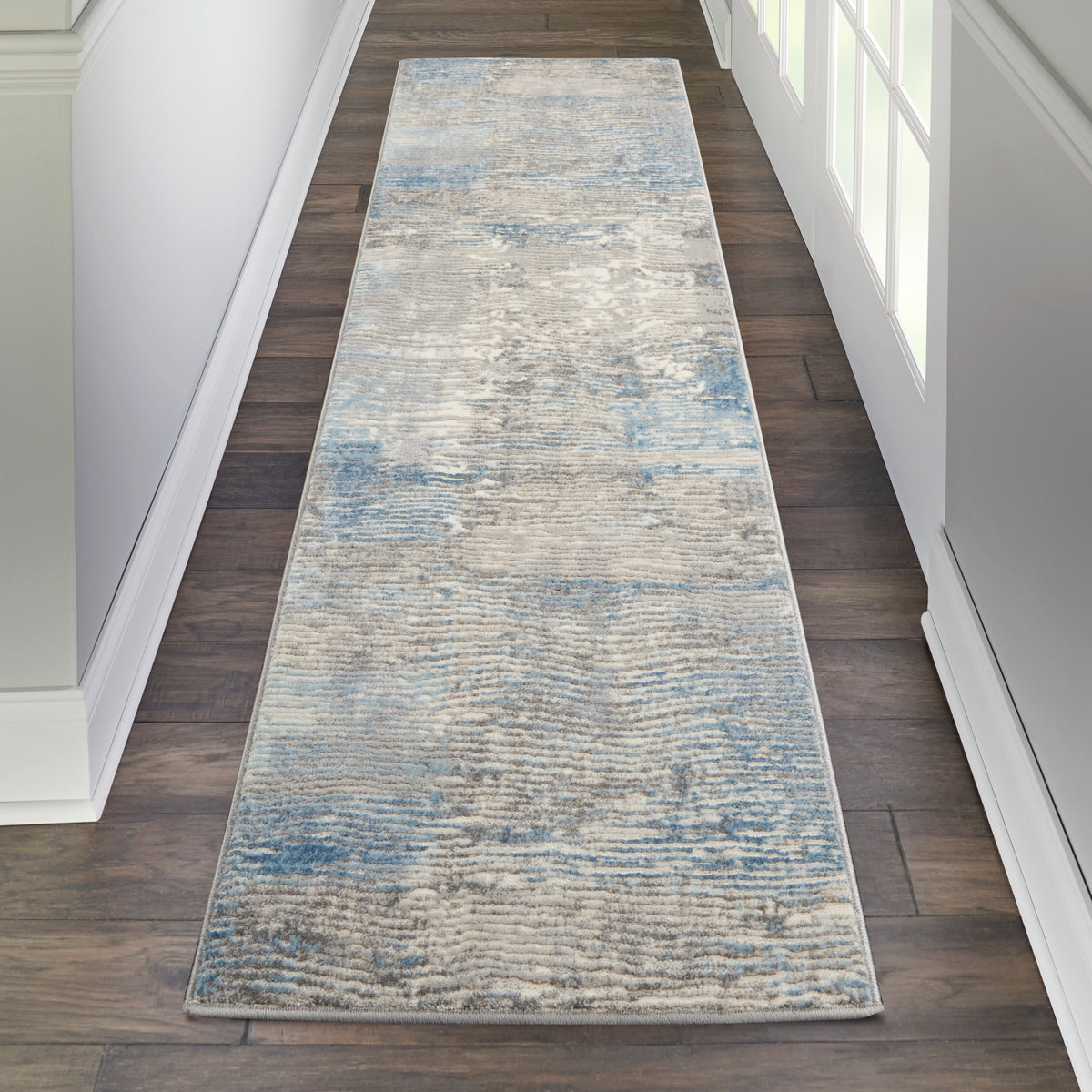 Solace SLA01 Ivory Grey Blue Rug