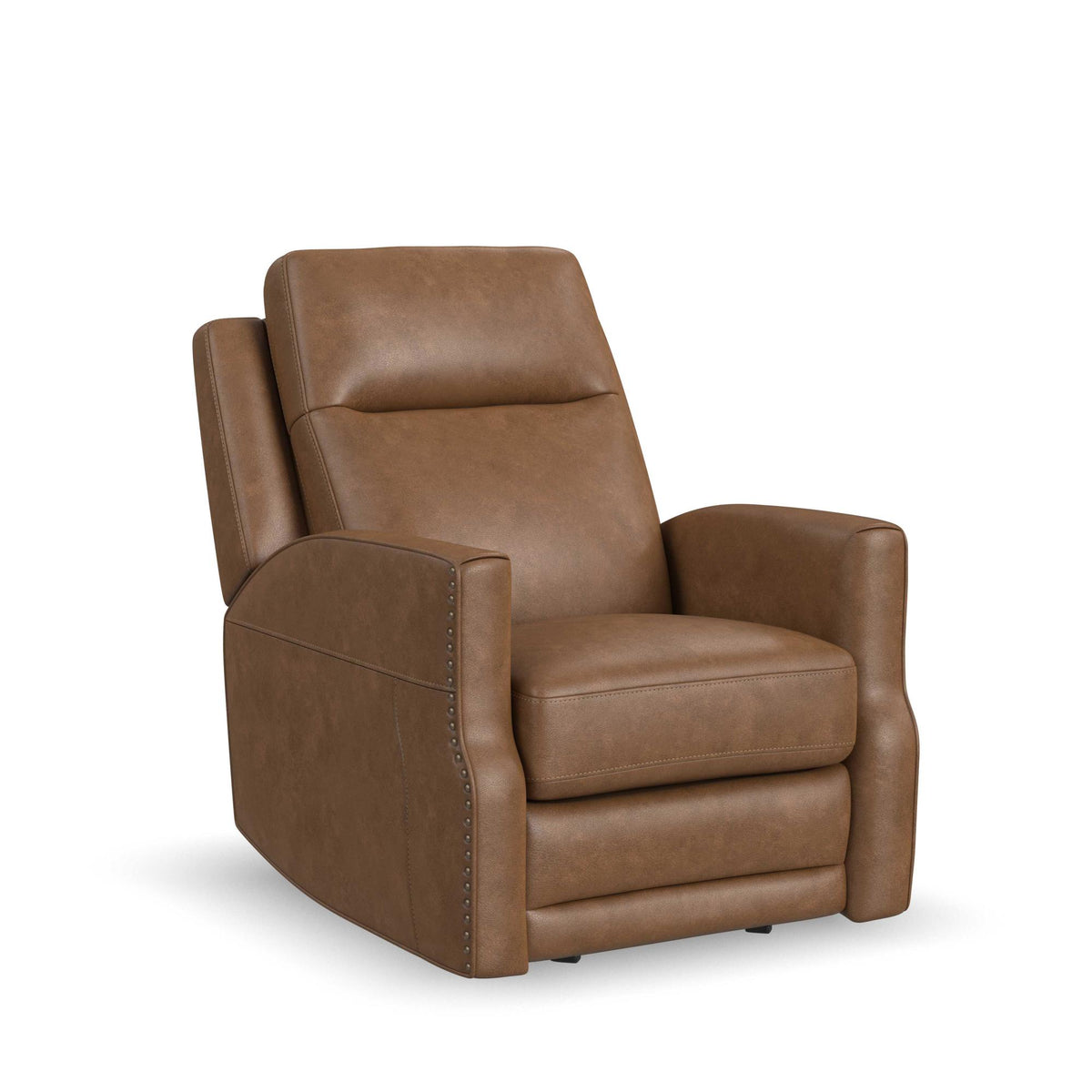 Maxwell Leather Power Gliding Recliner with Power Headrest and Lumbar