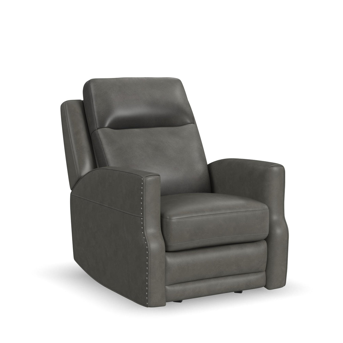 Maxwell Leather Power Gliding Recliner with Power Headrest and Lumbar
