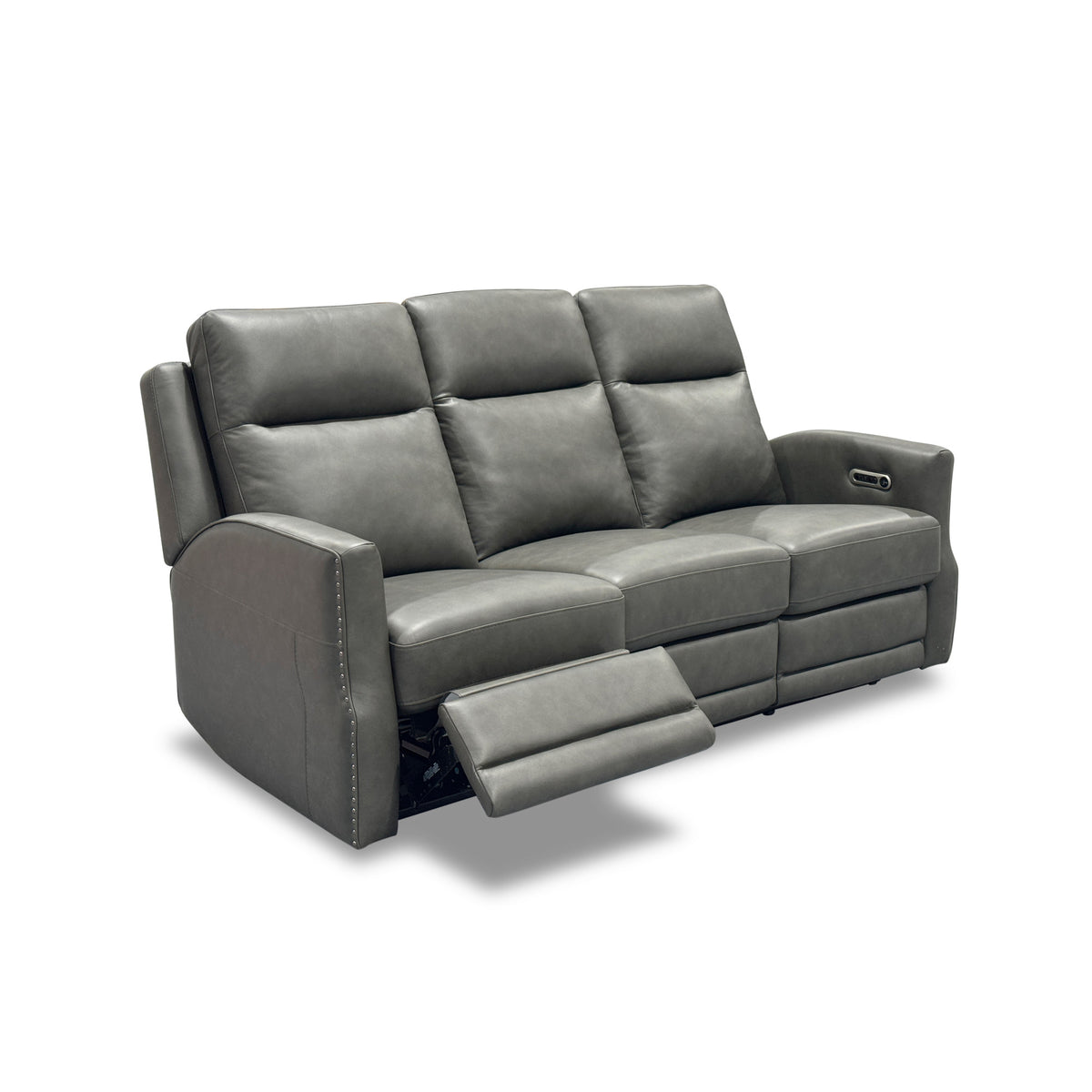 Maxwell Leather Power Reclining Sofa with Power Headrests and Lumbar