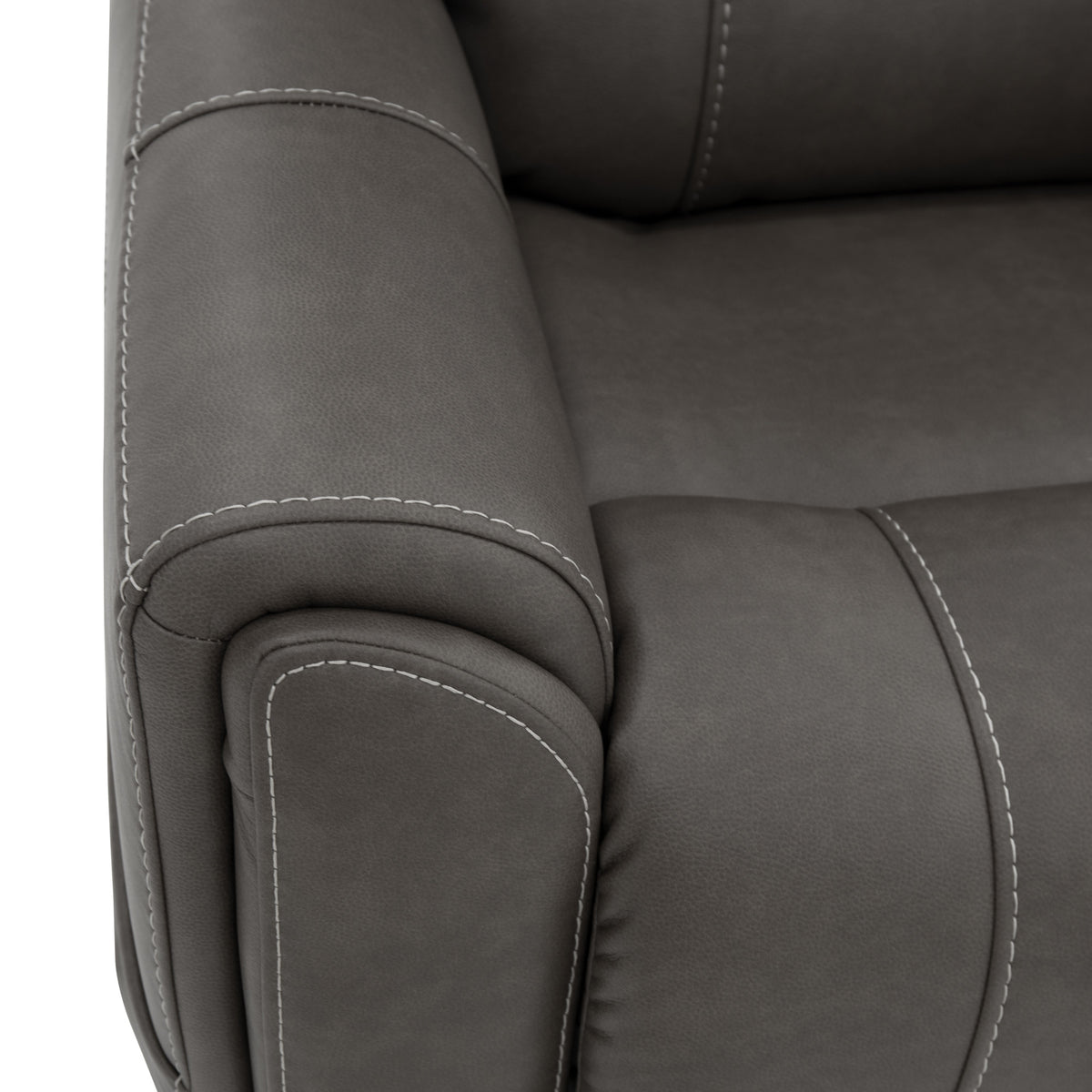 Carter Fabric Power Rocking Recliner with Power Headrest, Lumbar, Heat & Massage