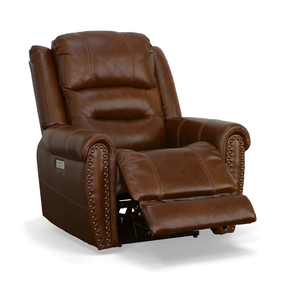 Oscar Leather Power Recliner with Power Headrest