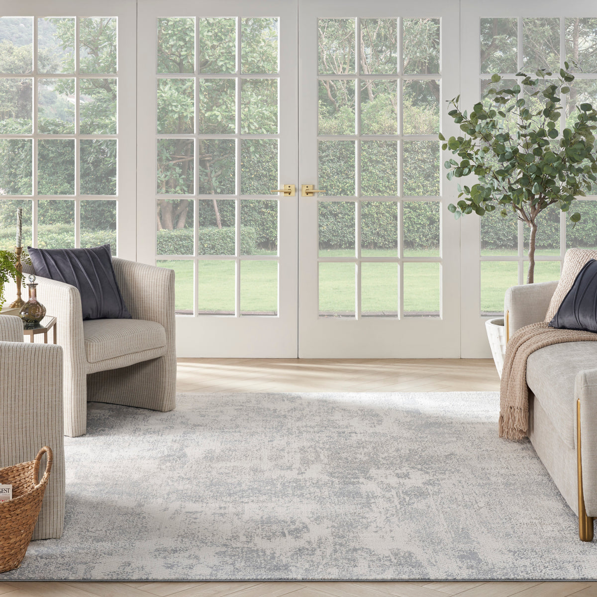 Exhale EXL01 Light Grey Rug