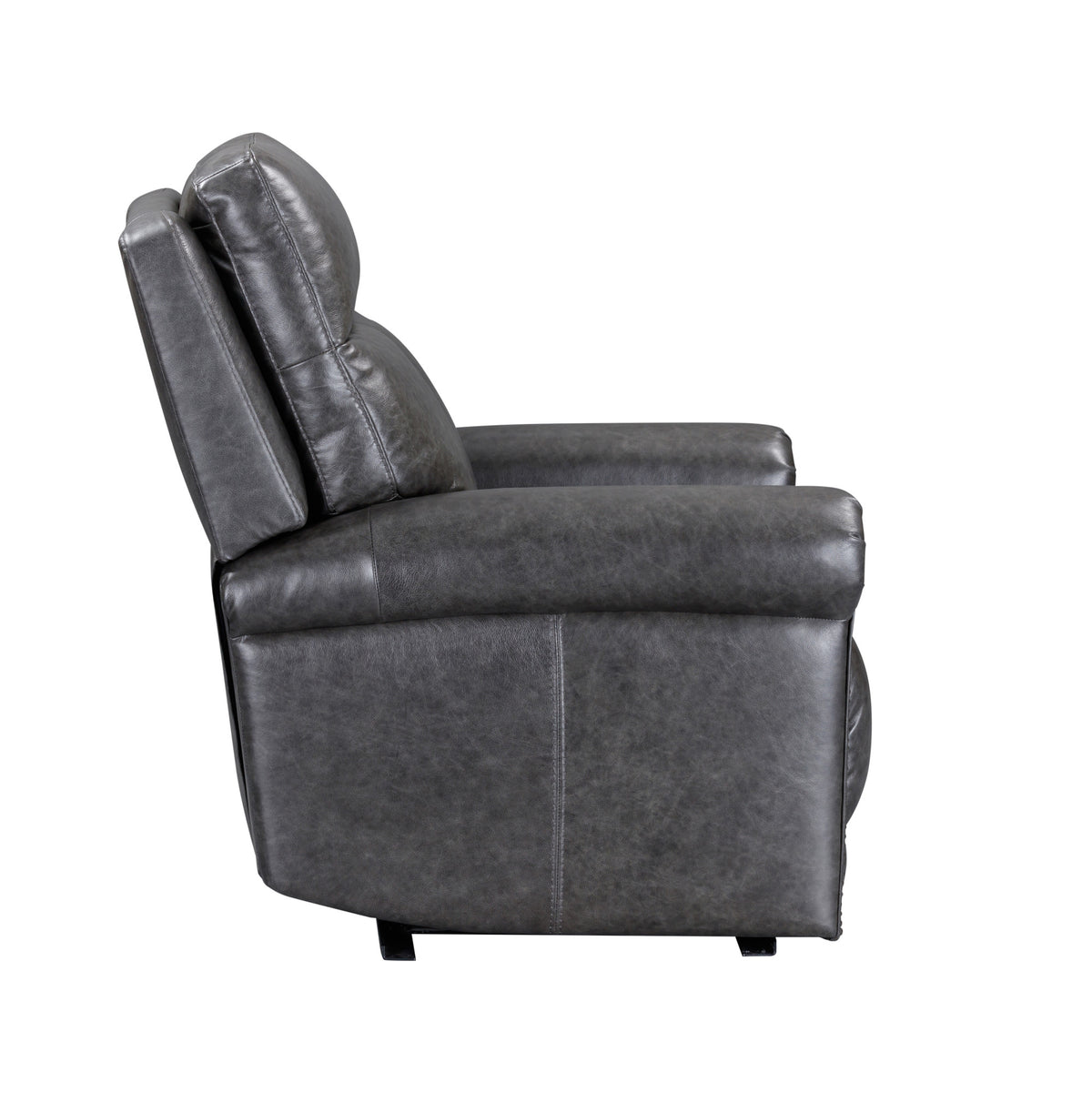 Alexander Leather Power Recliner with Power Headrest & Lumbar