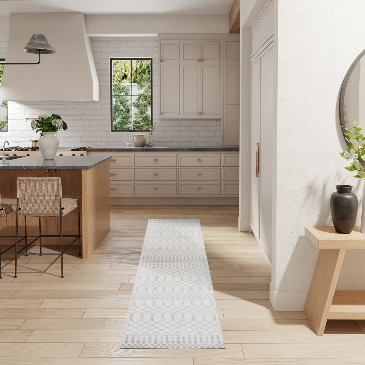 Astra Machine Washable ASW10 Ivory Rug