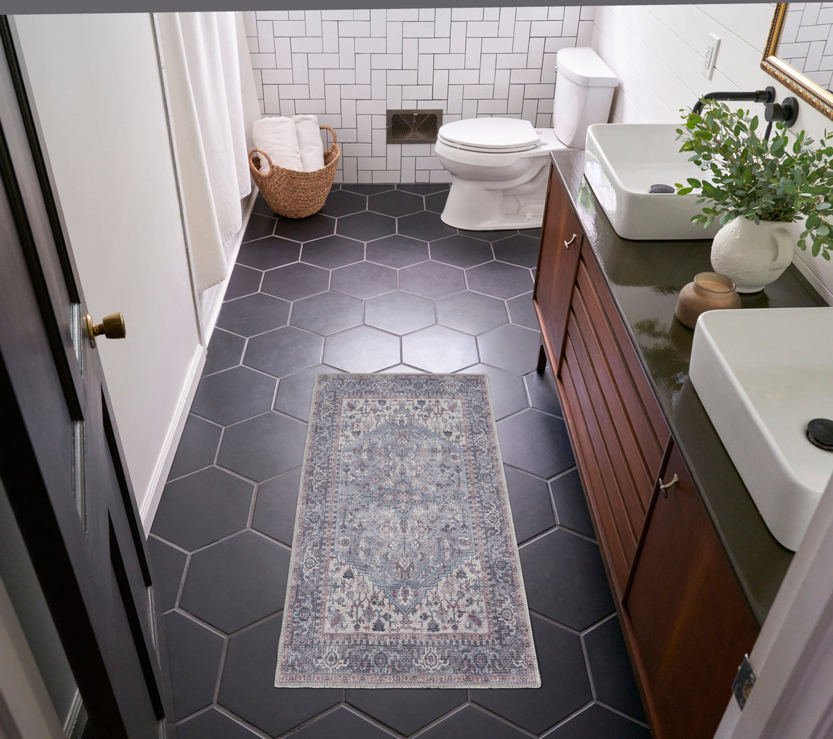 New Concept Washables SR101 Grey Rug