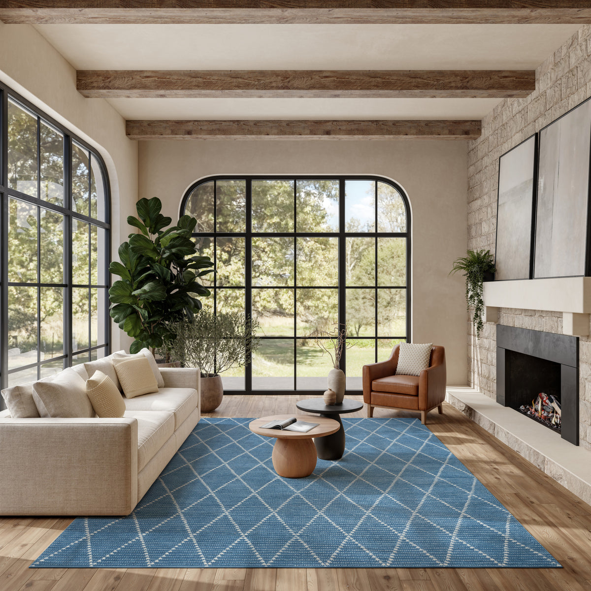 Azure AZU01 Navy Rug