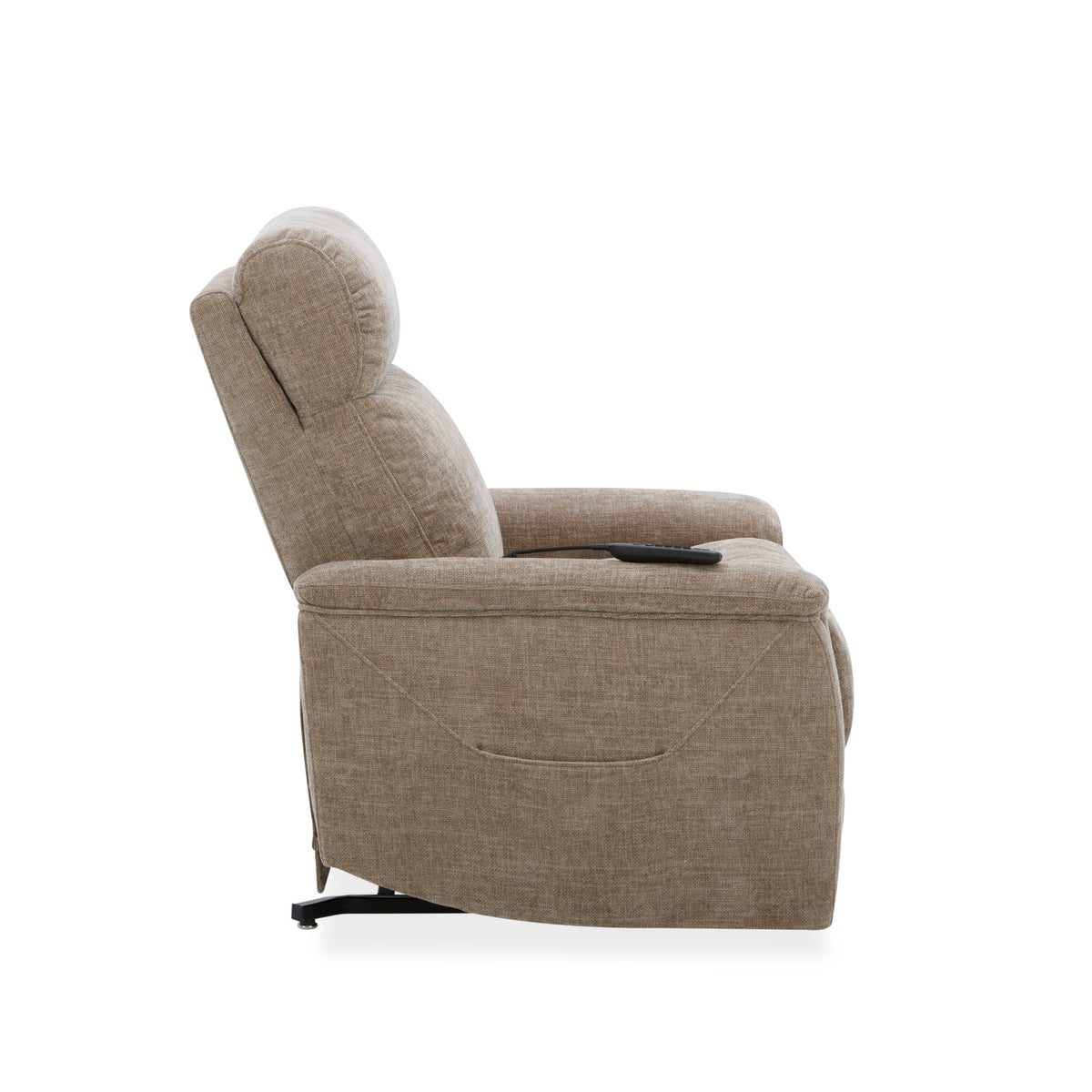 Luma Petite Fabric Power Lift Recliner with Power Headrest, Lumbar, Heat & Massage