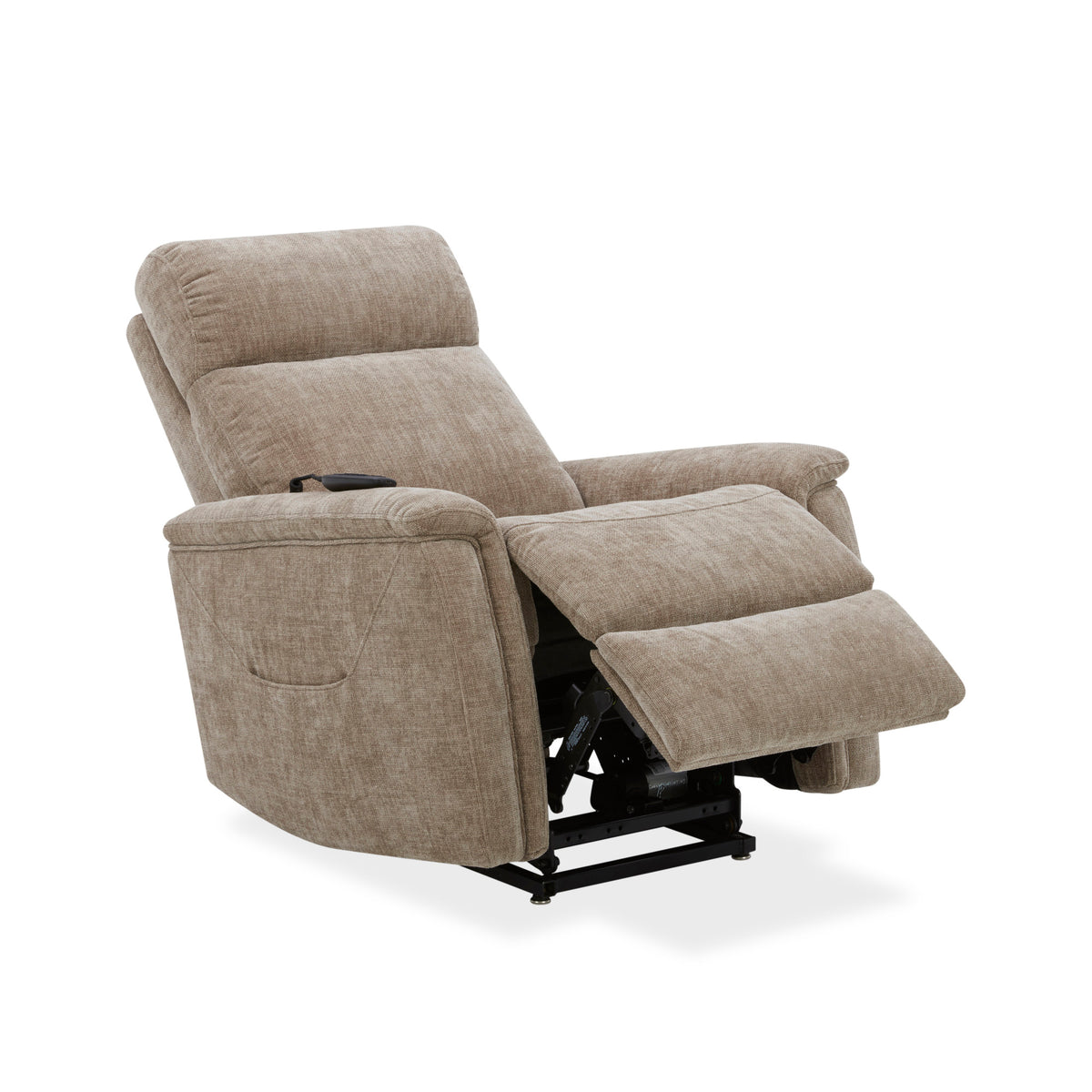Luma Petite Fabric Power Lift Recliner with Power Headrest, Lumbar, Heat & Massage