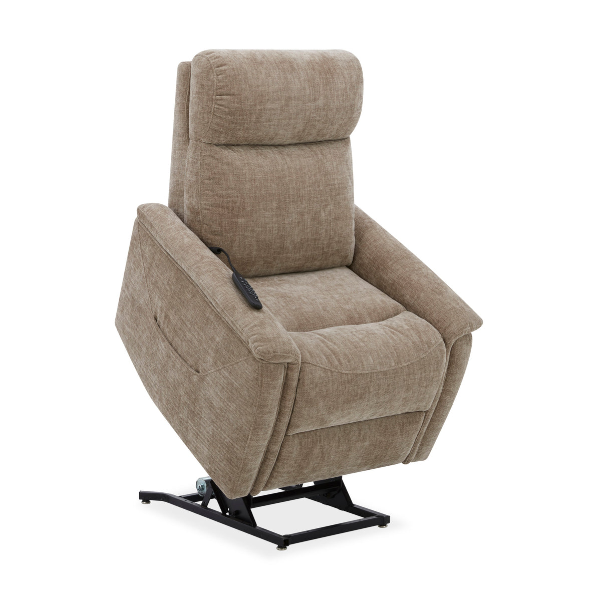 Luma Petite Fabric Power Lift Recliner with Power Headrest, Lumbar, Heat & Massage