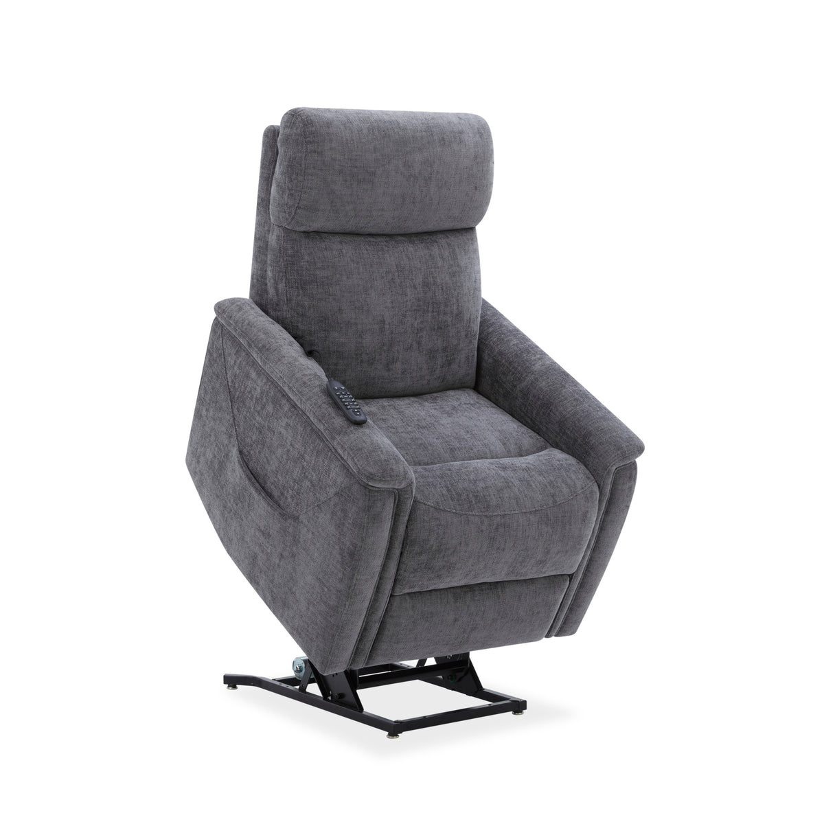 Luma Fabric Power Lift Recliner with Power Headrest, Lumbar, Heat & Massage