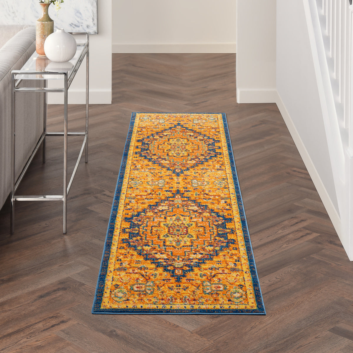 Allur ALR04 Orange Multicolor Rug