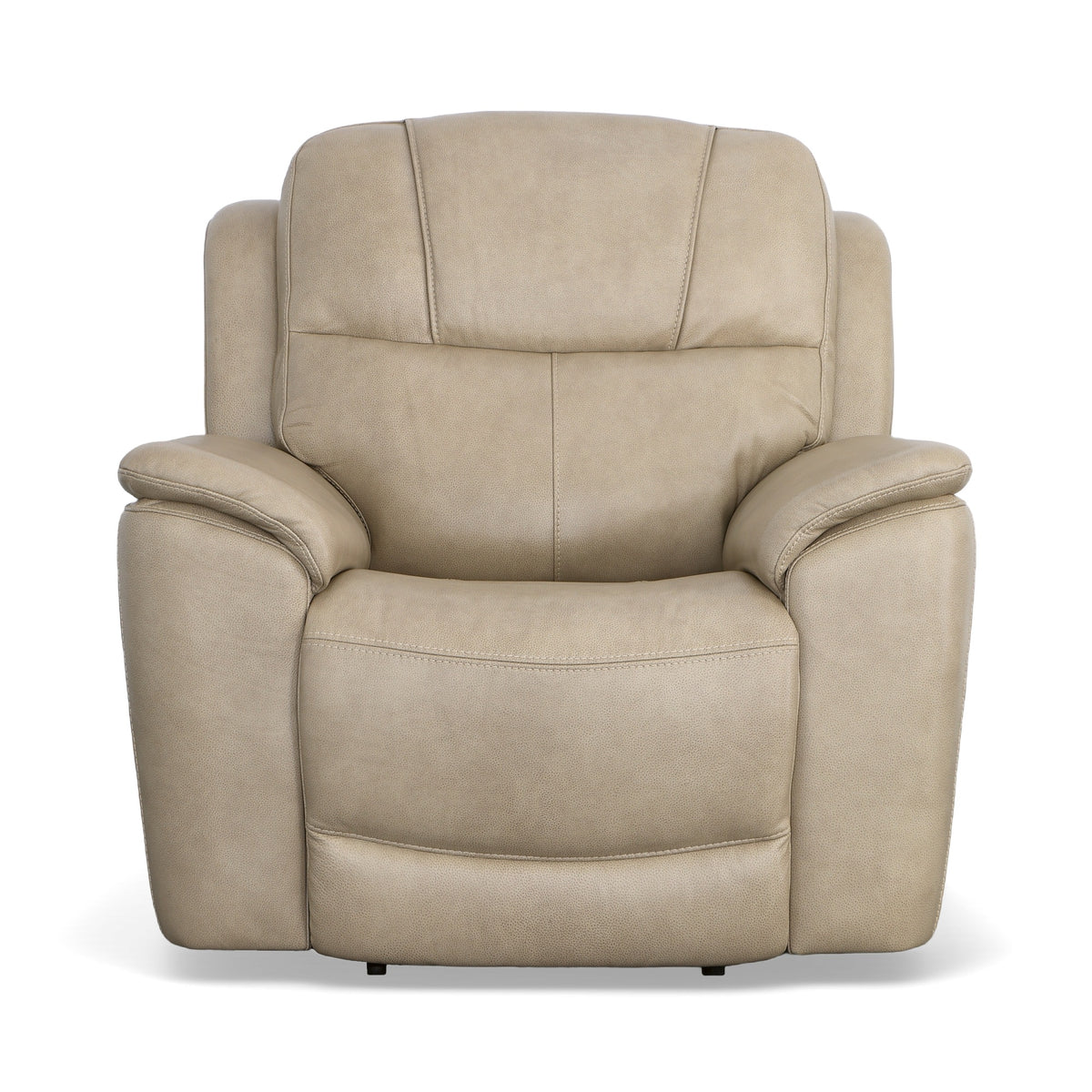 Crew Leather Power Recliner with Power Headrest & Lumbar