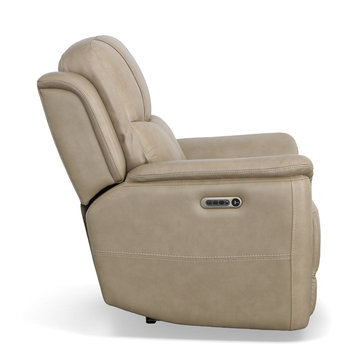 Crew Leather Power Recliner with Power Headrest & Lumbar