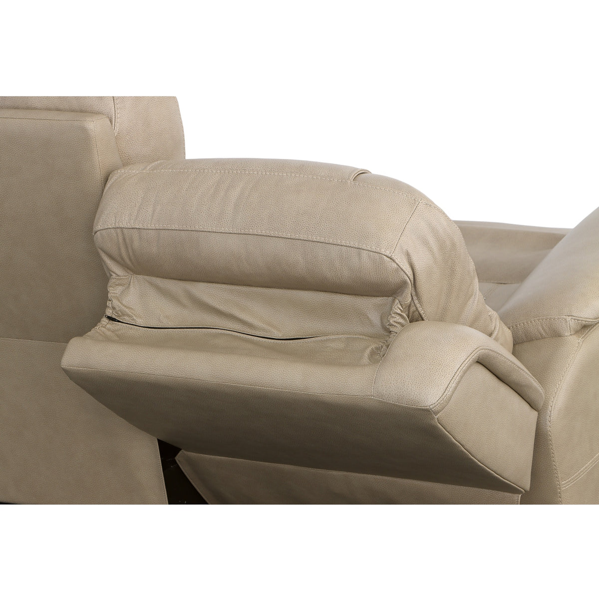 Crew Leather Power Reclining Sofa with Power Headrests & Lumbar