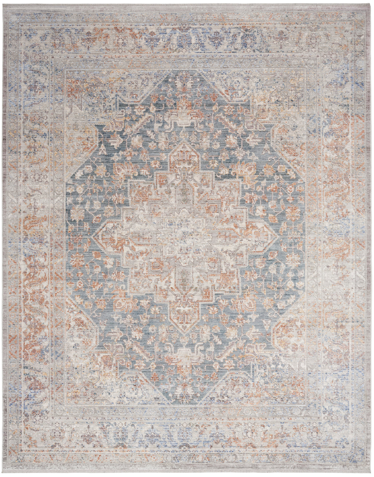 Elegant Heirlooms ELH01 Ivory Blue Rug
