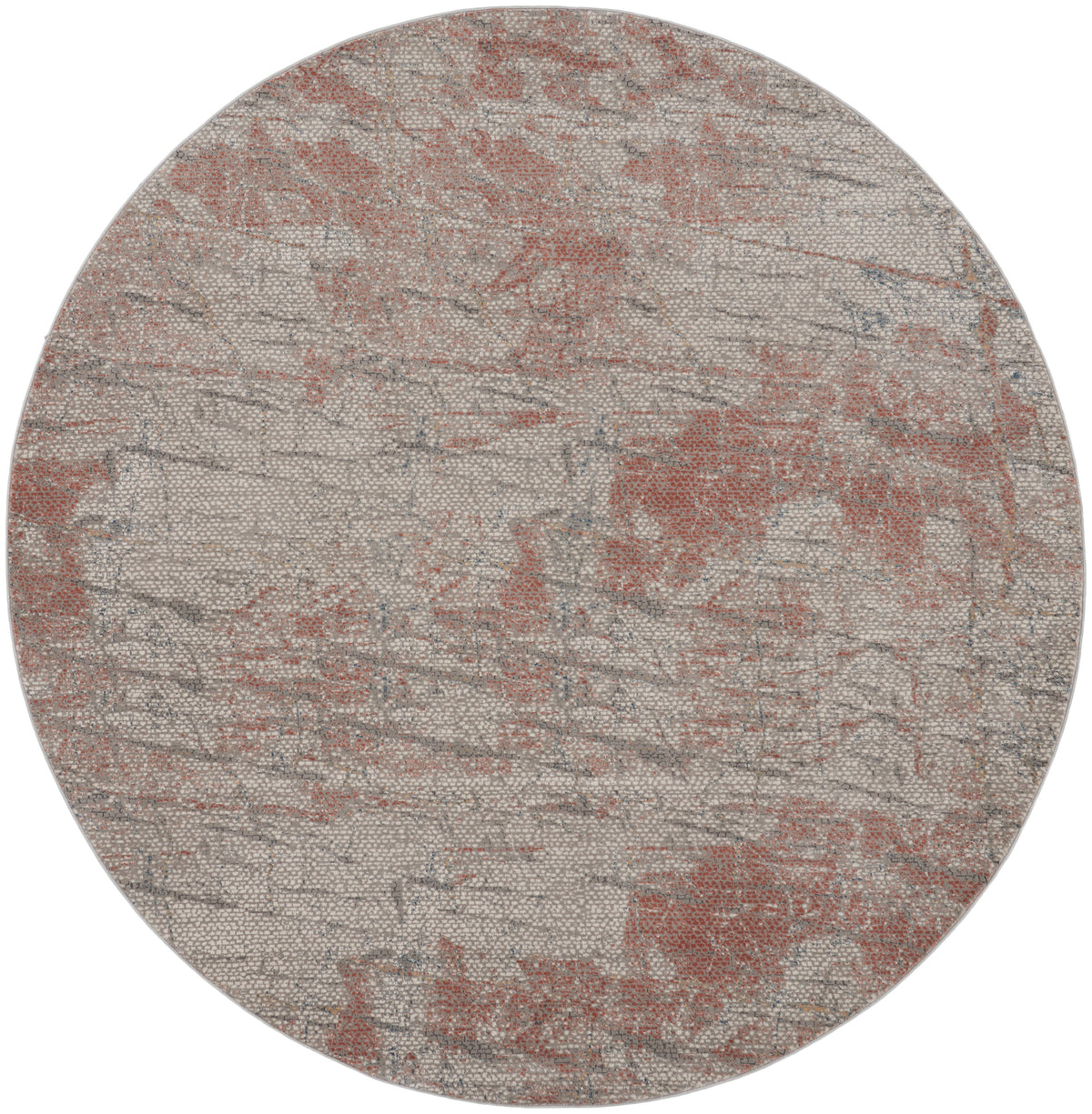 Rustic Textures RUS15 Light Grey Rust Rug