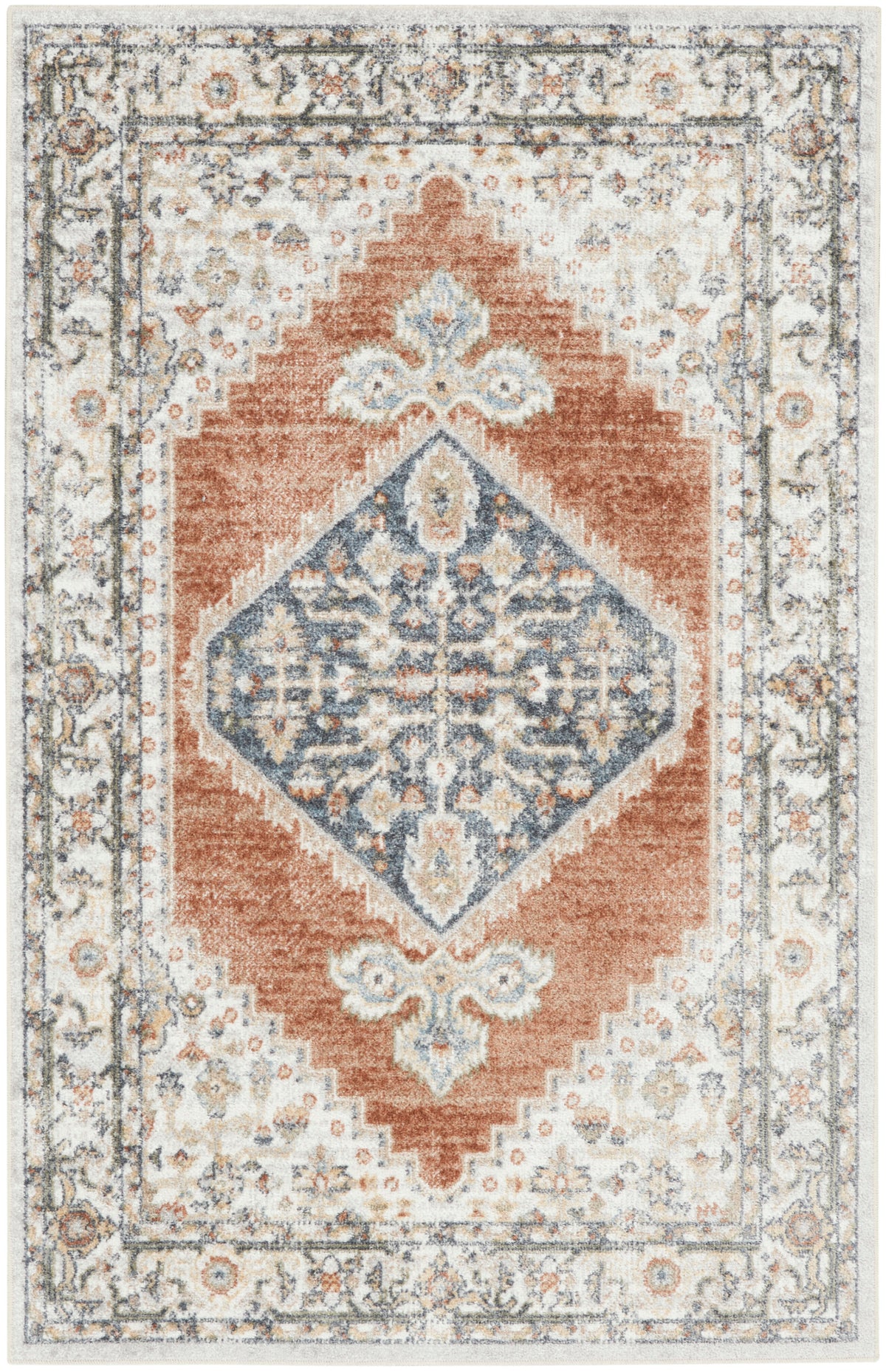 Astra Machine Washable ASW11 Grey Multicolor Rug