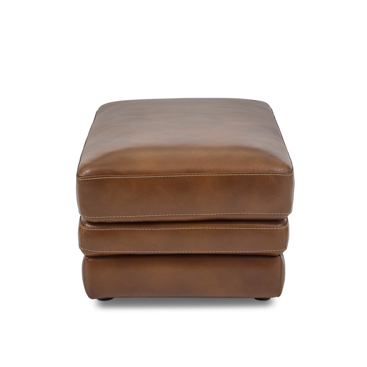 David Leather Ottoman