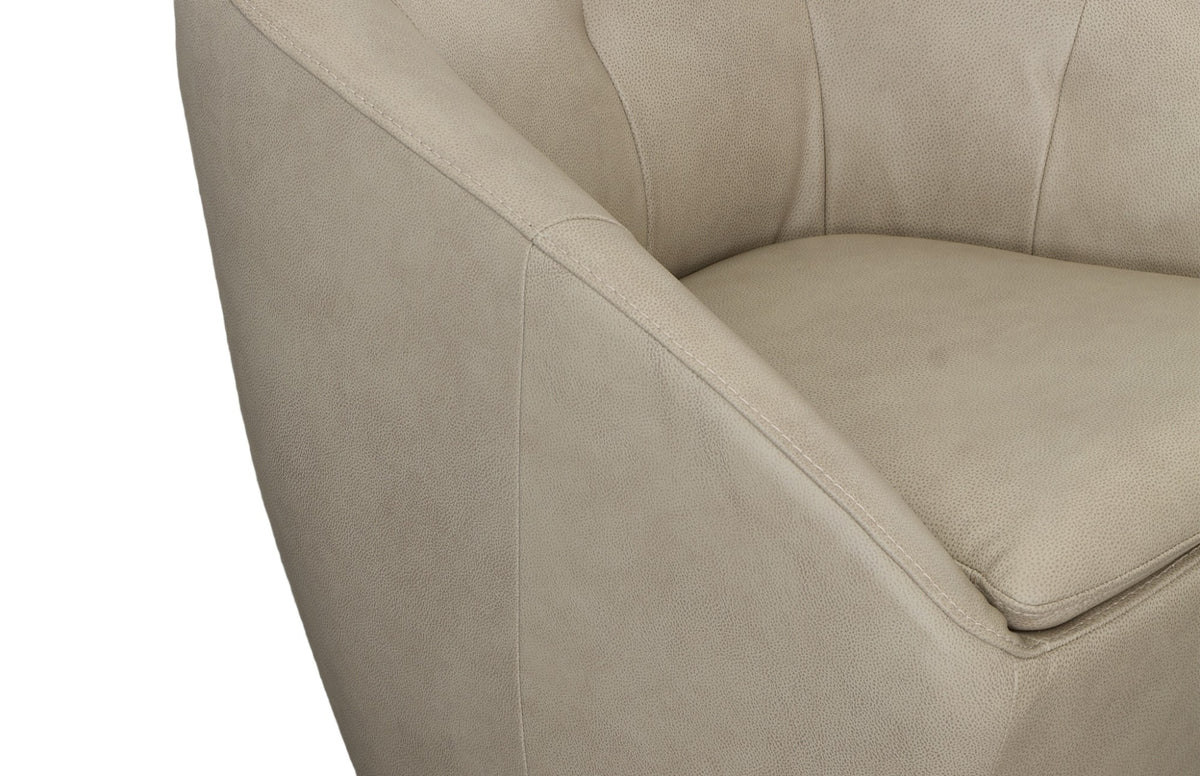 Wade Leather Swivel Chair