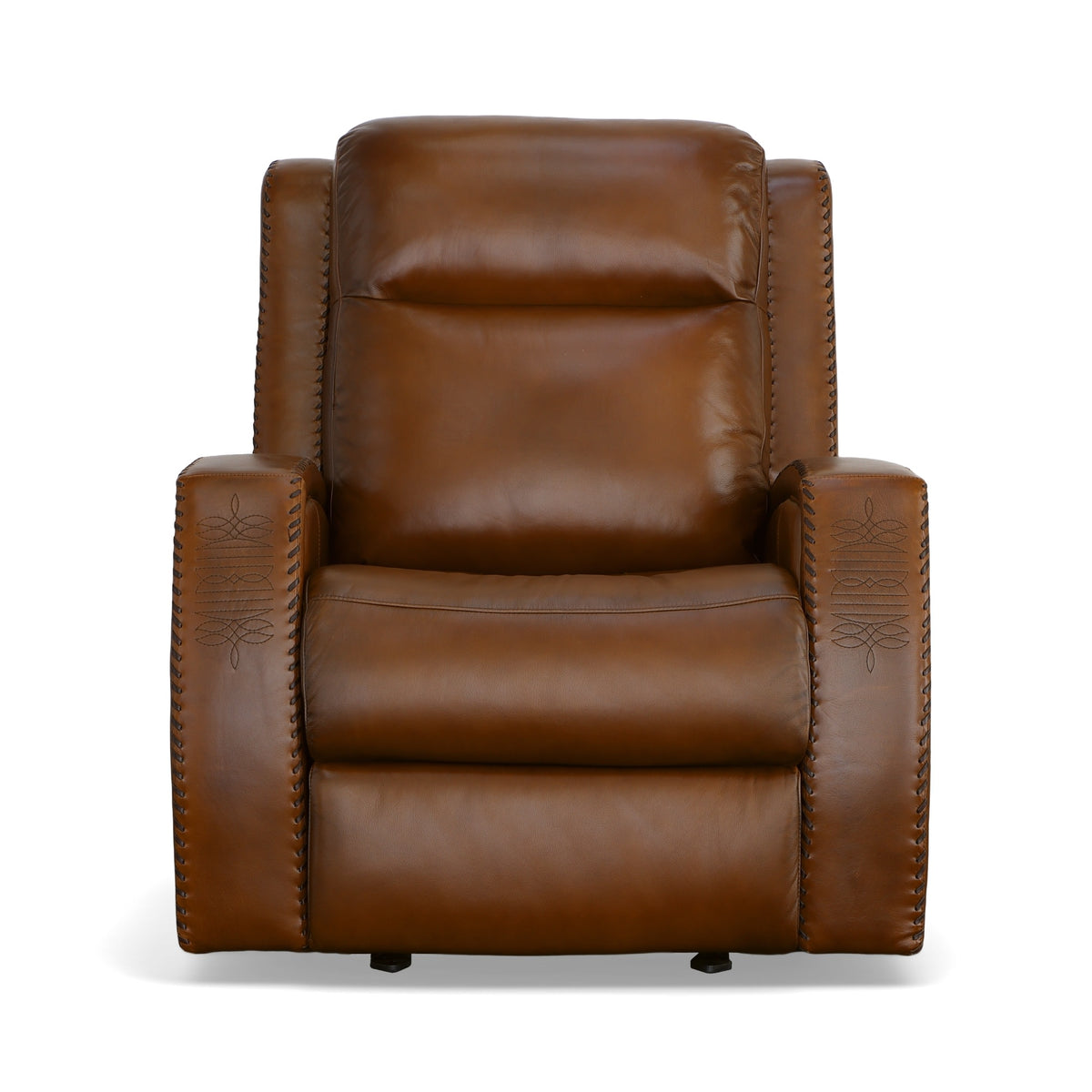 Mustang Leather Power Gliding Recliner with Power Headrest