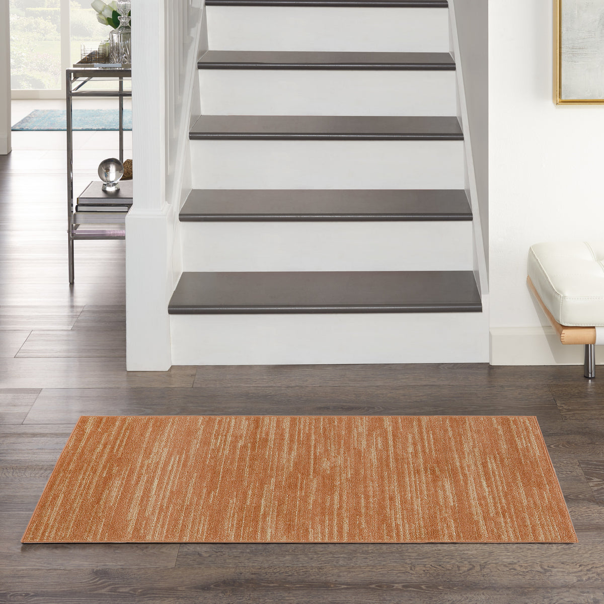 Nourison Essentials NRE01 Rust Rug