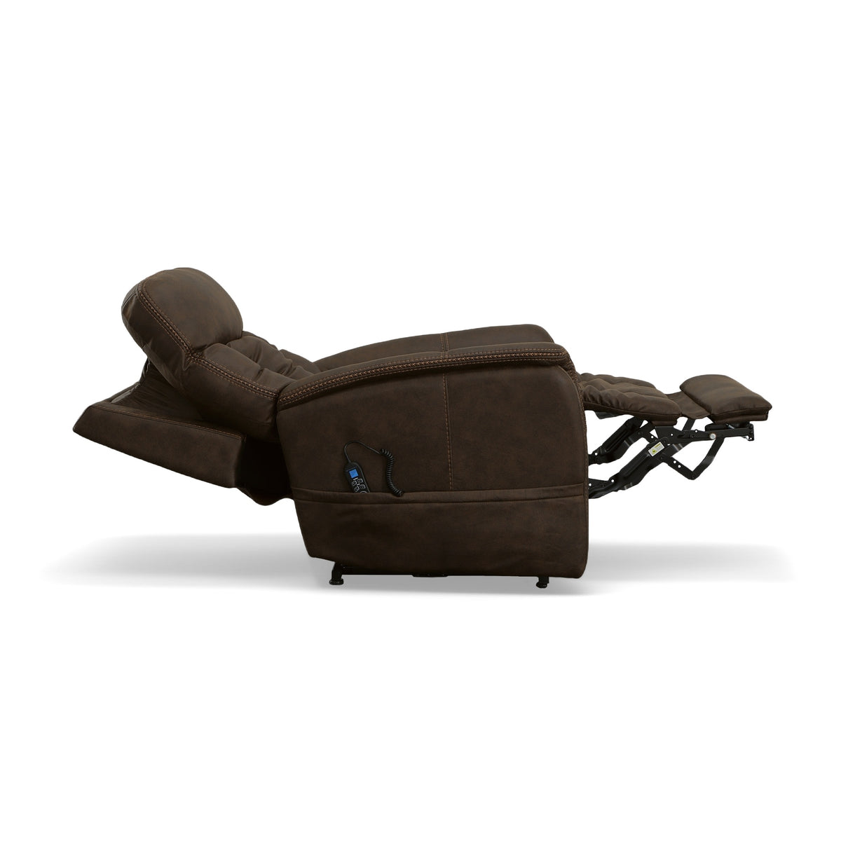 Atlas Fabric Power Lift Recliner with Power Headrest & Lumbar