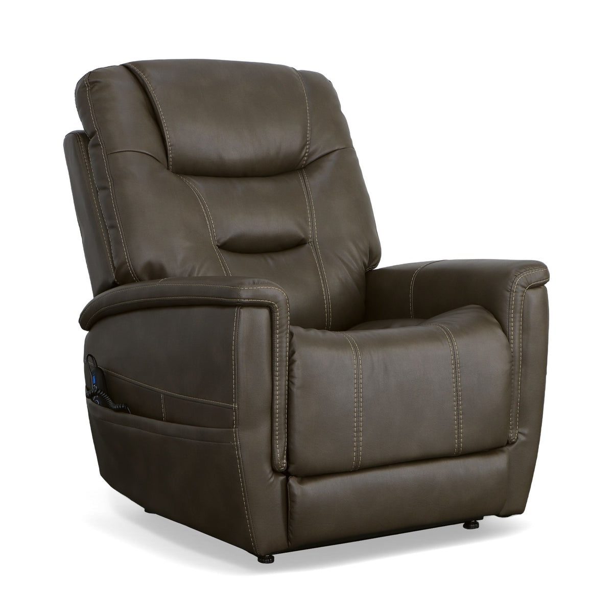Shaw Fabric Power Lift Recliner with Power Headrest & Lumbar
