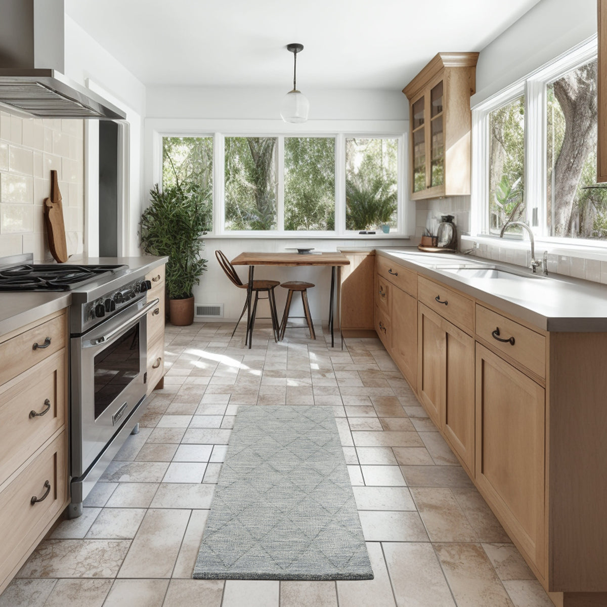 Wool Haven WOH01 Blue Rug