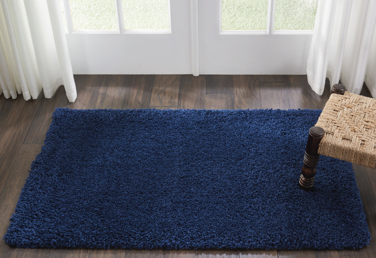 Malibu Shag MSG01 Navy Rug