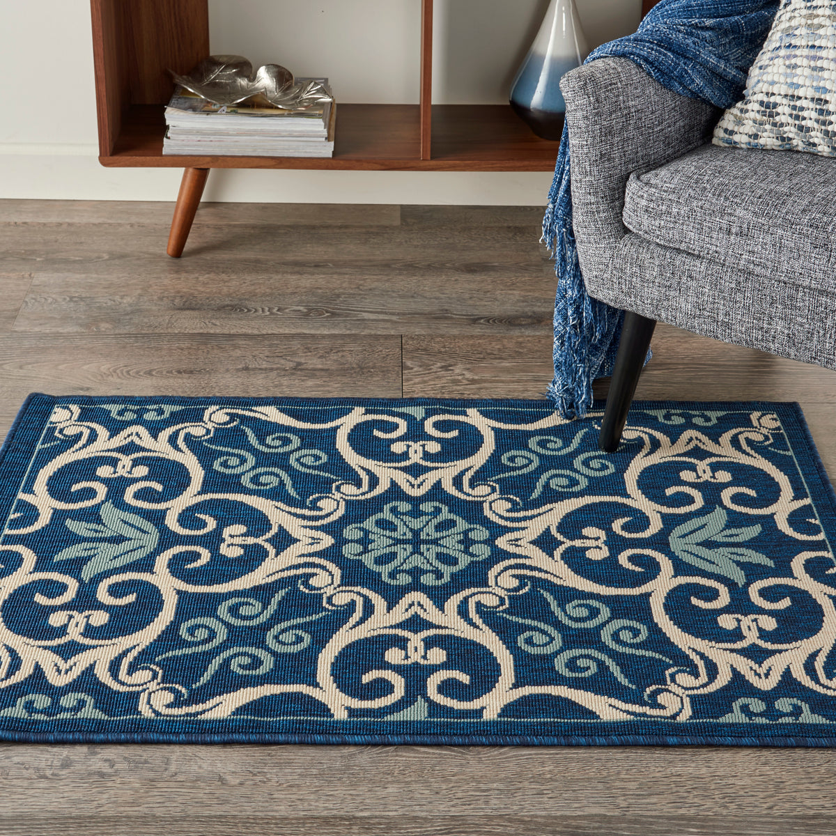 Caribbean CRB02 Navy Rug
