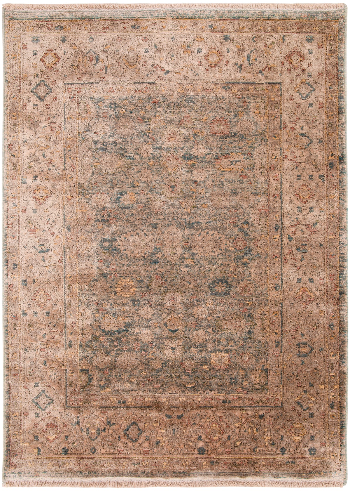 Luxurious LRS03 Ivory Blue Rug