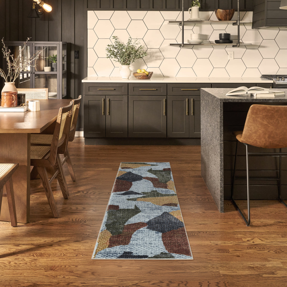 Nordic NRC18 Blue Multicolor Rug