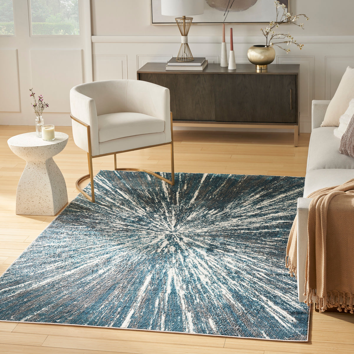 Ambiance AMI01 Blue Silver Rug