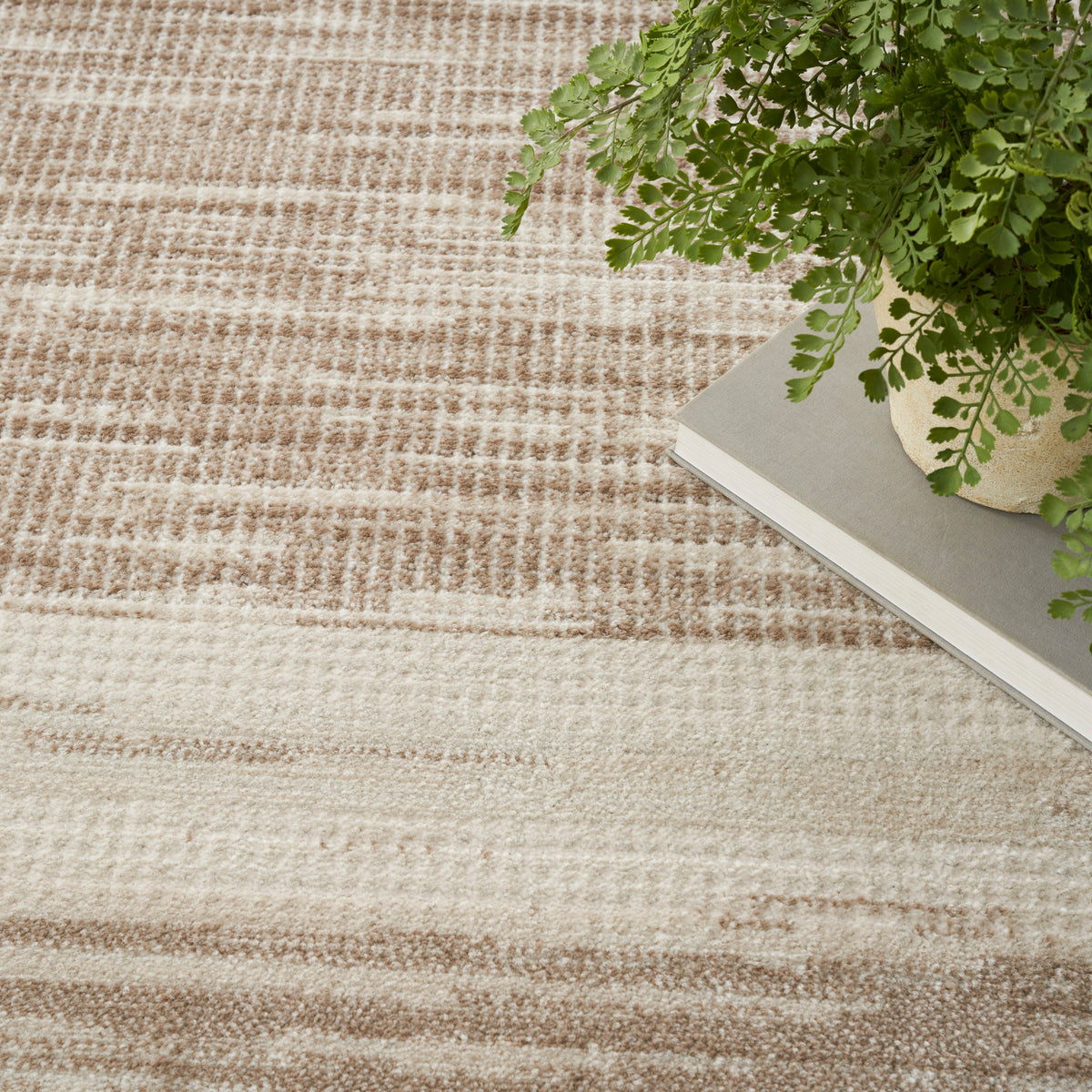 Serenity Home SRH07 Mocha Ivory Rug