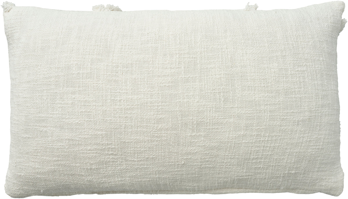 Lifestyle SH018 White 14" x 24" Throw Pillows