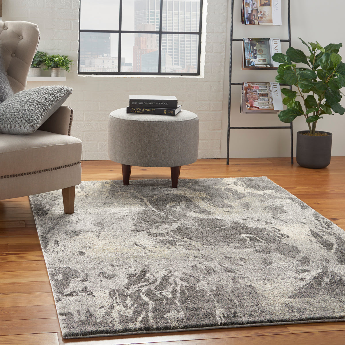 Fusion FSS16 Beige Grey Rug
