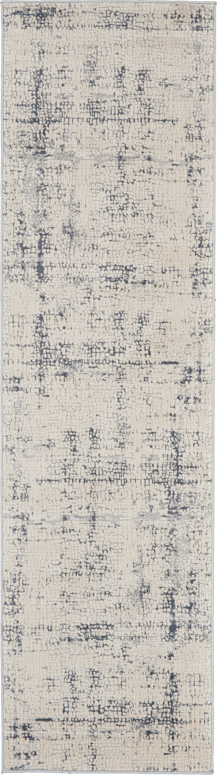 Rustic Textures RUS06 Ivory/Blue Rug