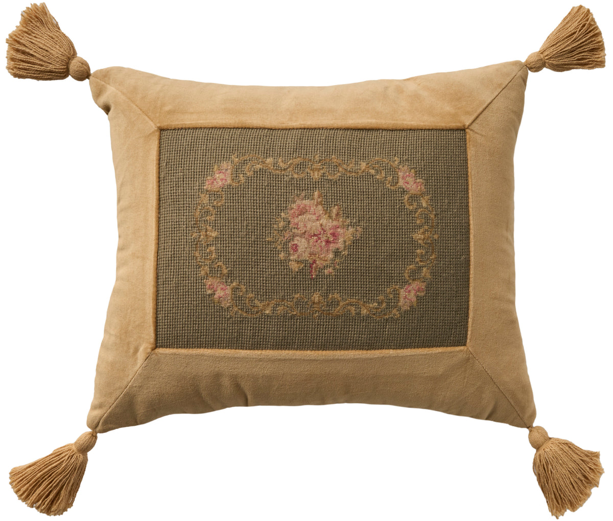 Vintage Pillow VAN14 Sage 14" x 18" Throw Pillows