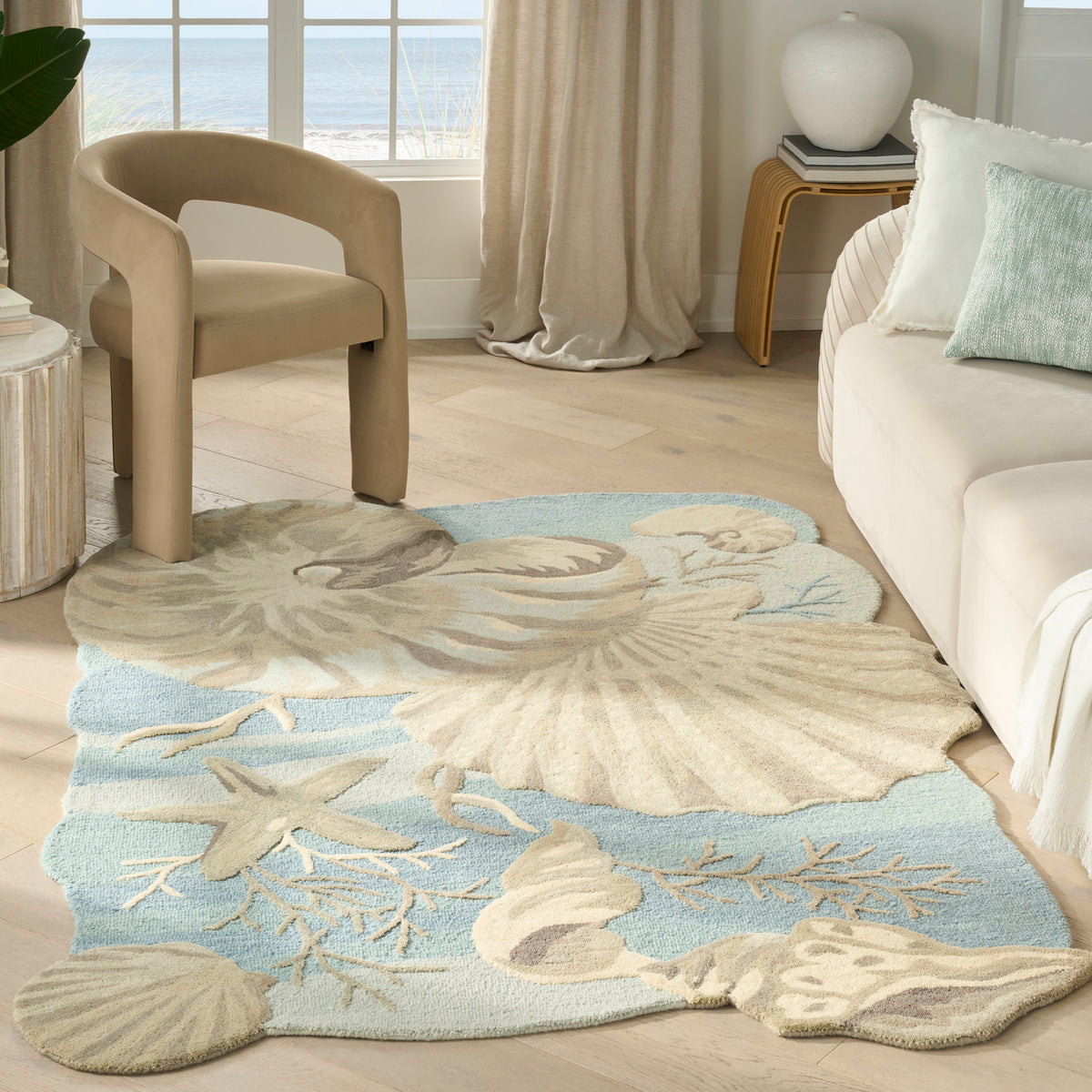 Waterside WRS01 Blue Rug
