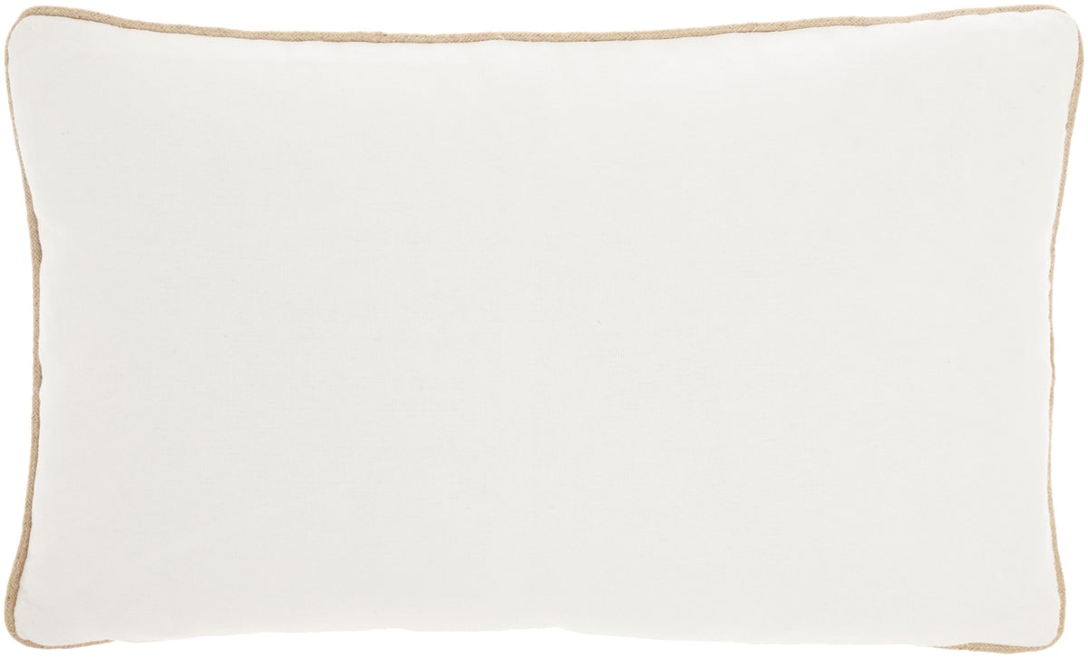 Sofia PN949 Ivory Gold 12" x 20" Throw Pillows