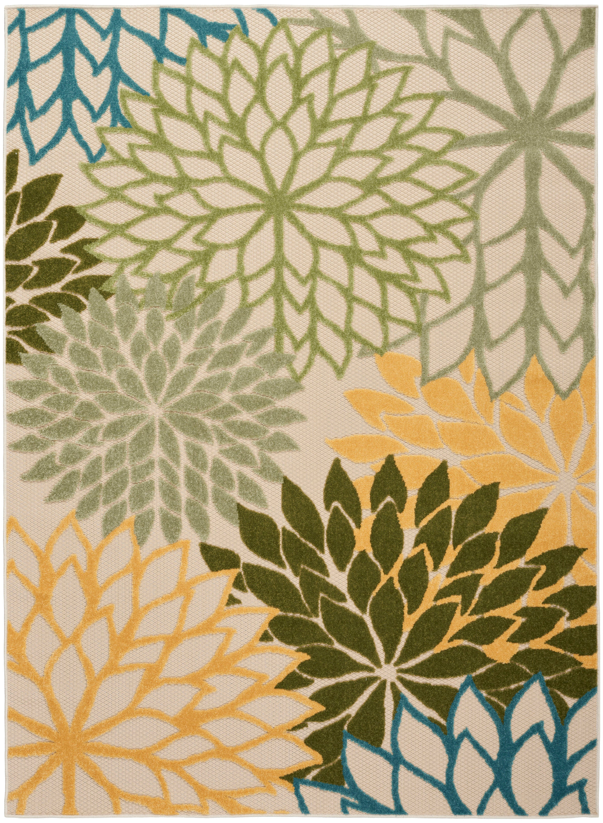 Aloha ALH05 Green Multicolor Rug