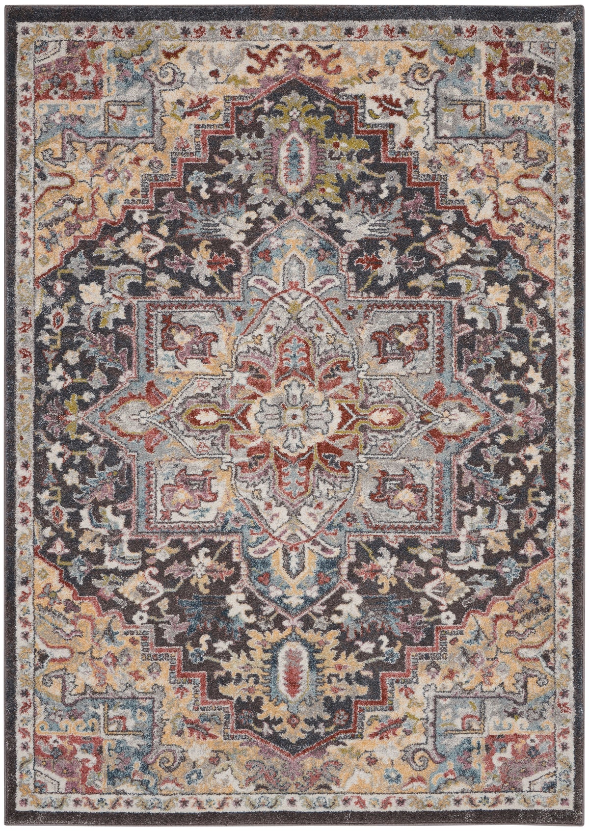 Soraya SOR04 Charcoal Multi Rug