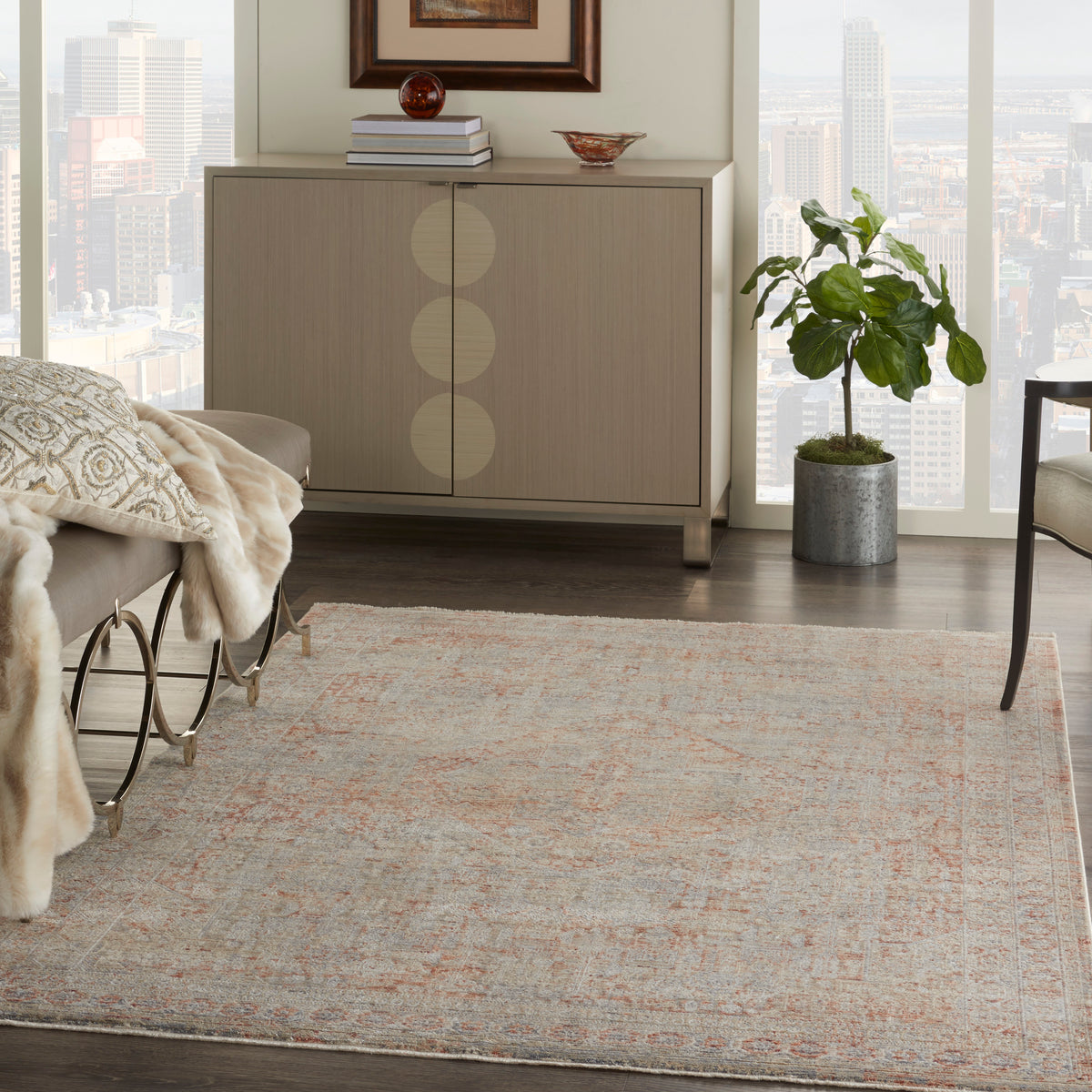 Lustrous Weave LUW02 Grey Brick Rug