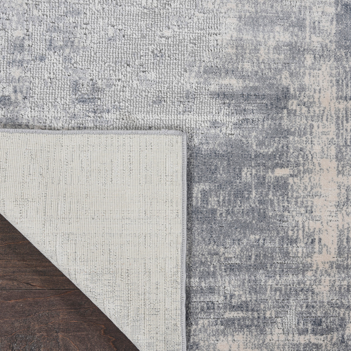 Rustic Textures RUS02 Blue Ivory Rug